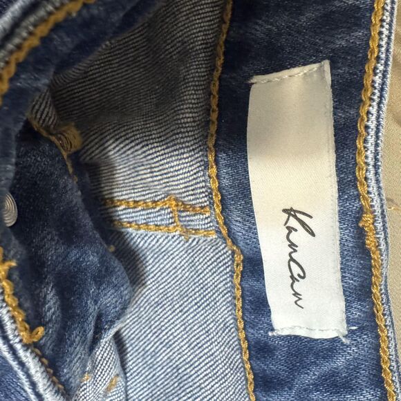 KanCan Jeans Women 11/29 Blue High Rise Flare Stretch Denim Medium Wash wide leg - Picture 9 of 10